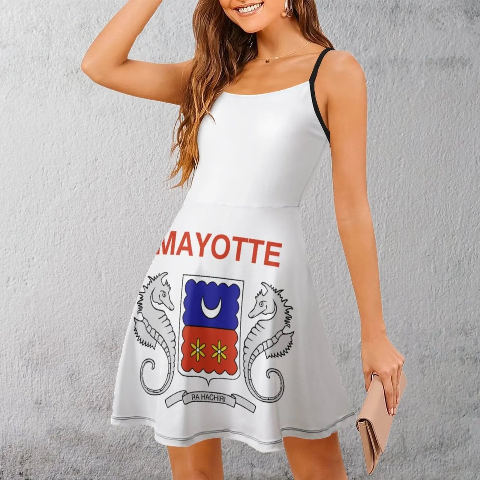 Robe Bretelles Drapeau de Mayotte - Style Vintage