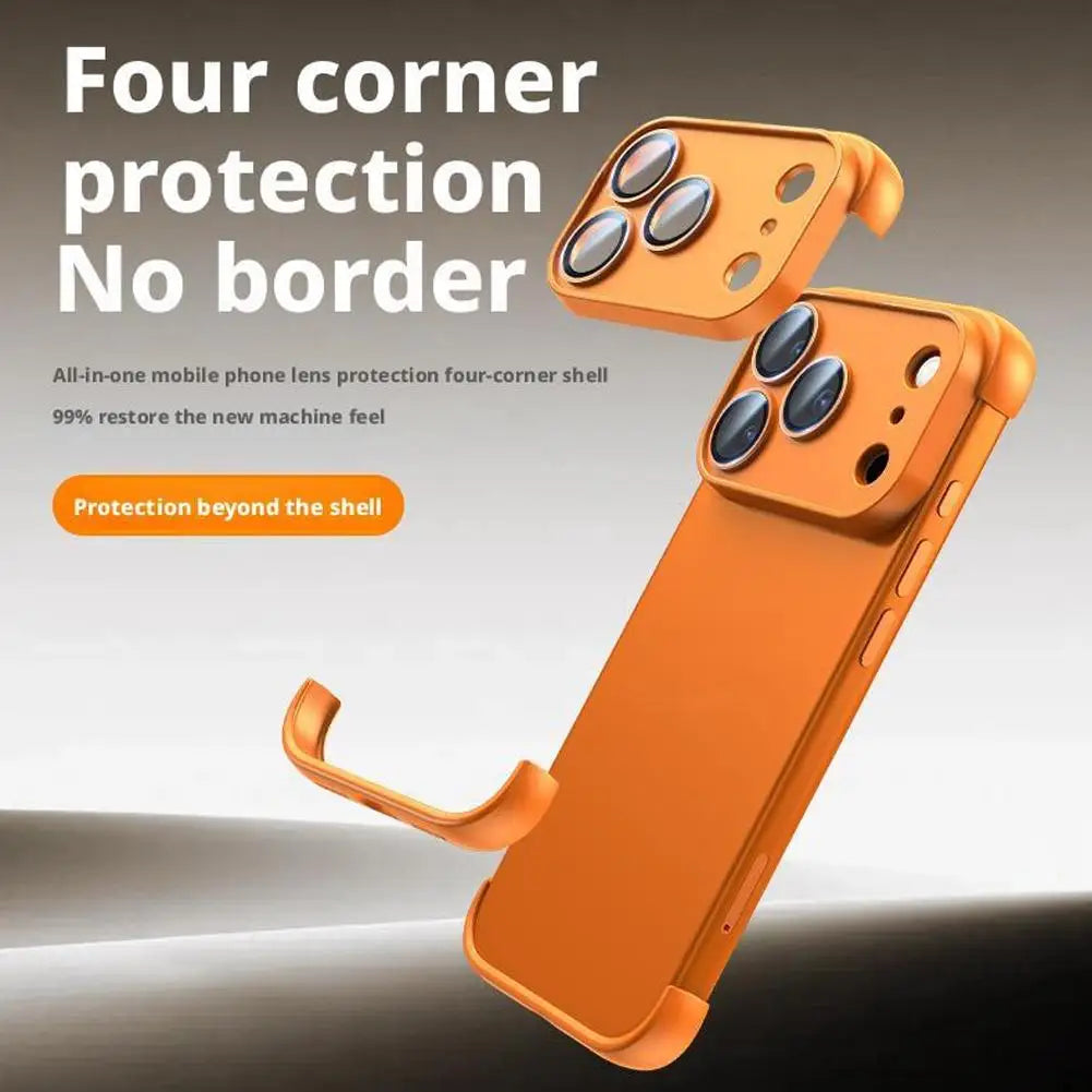 Frameless Not Case Corner Pad TPU Bumper For iPhone 17 Air 17Pro 17 Pro Max Camera Lens Protection Bumper Accessories