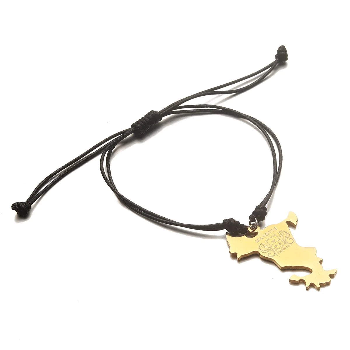 Stainless steel map pendant of Mayotte Island, France, suitable for both men and women, couple, ethnic patriotism, jewelry gift,