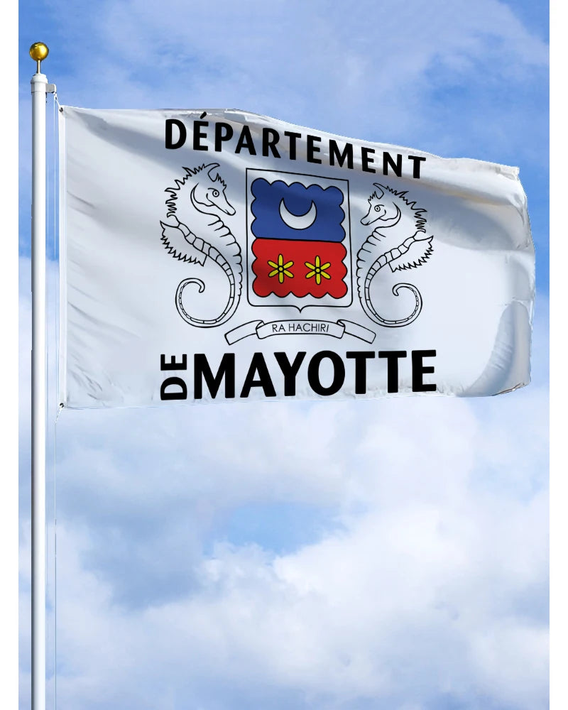 Drapeau de Mayotte - Bannière Décorative