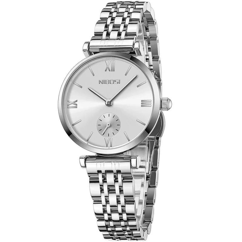 NIBOSI 2025 Rose Gold Wrist Watch Ladies Steel Women's Bracelet Watches Female Clock Women Watches Relogio Feminino Montre Femme