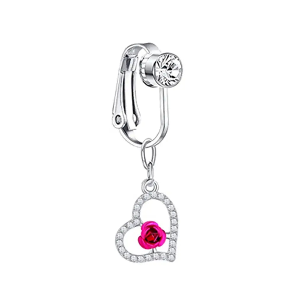 Accessoires Plage - Boucles Clip Sans Perçage et Faux Piercing Nombril