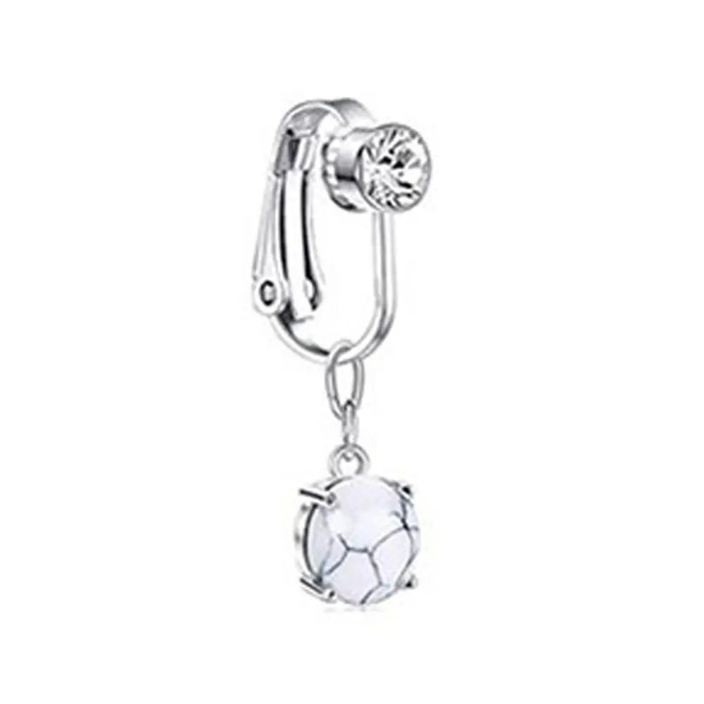 Accessoires Plage - Boucles Clip Sans Perçage et Faux Piercing Nombril