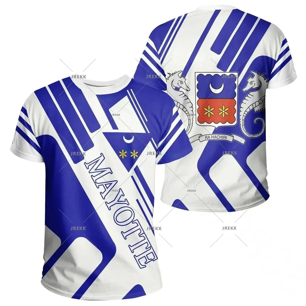 Mayotte Coast Map Flag T Shirt For Men Clothes Africa Zone National Emblem Graphic T Shirts Rocky Style T-Shirt Women Tee Tops