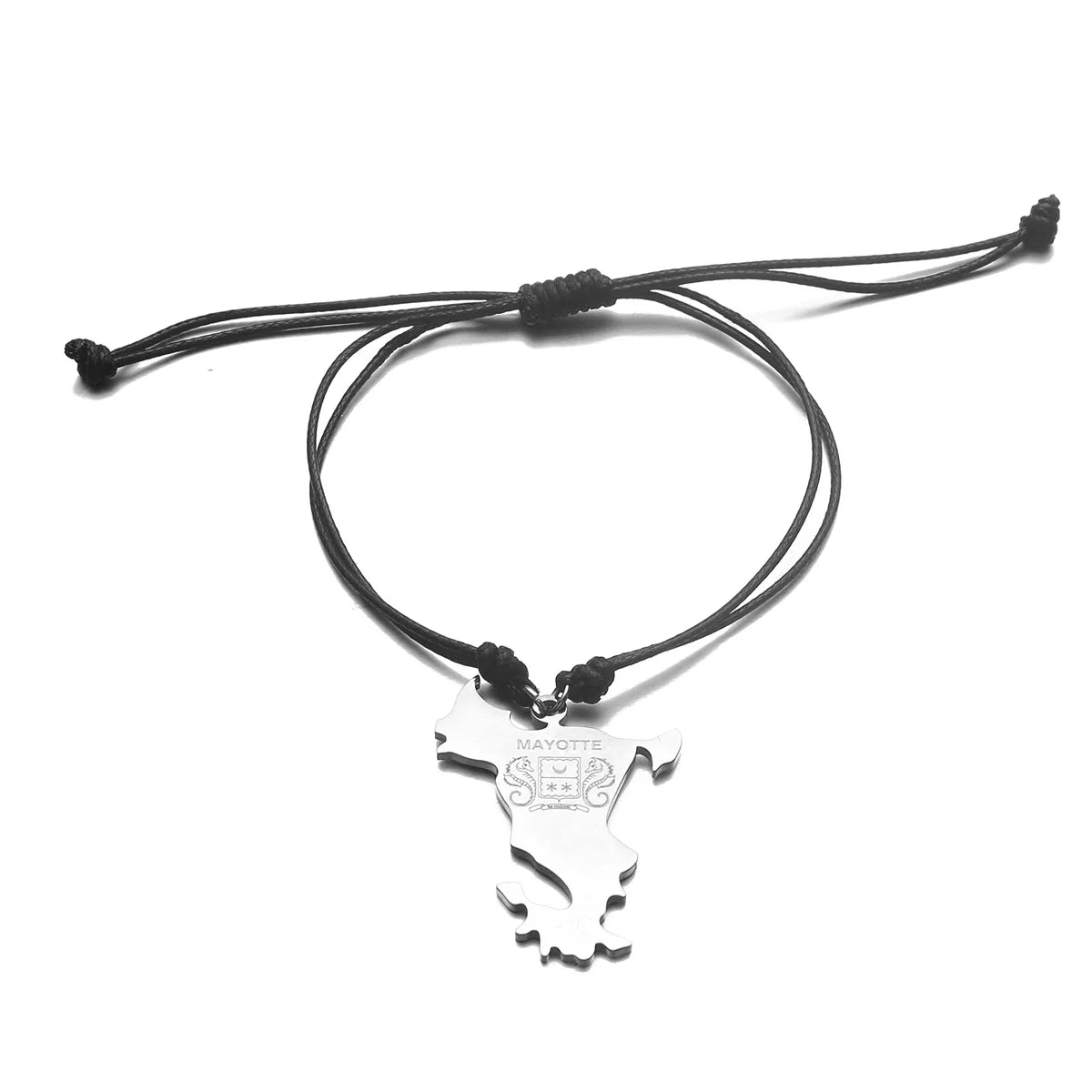Stainless steel map pendant of Mayotte Island, France, suitable for both men and women, couple, ethnic patriotism, jewelry gift,