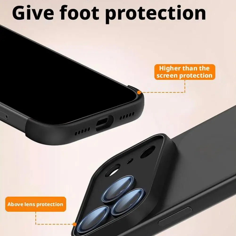 Frameless Not Case Corner Pad TPU Bumper For iPhone 17 Air 17Pro 17 Pro Max Camera Lens Protection Bumper Accessories