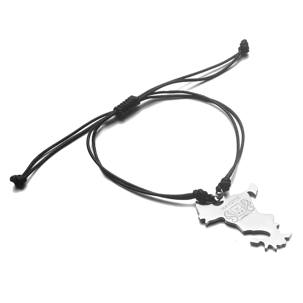 Stainless steel map pendant of Mayotte Island, France, suitable for both men and women, couple, ethnic patriotism, jewelry gift,