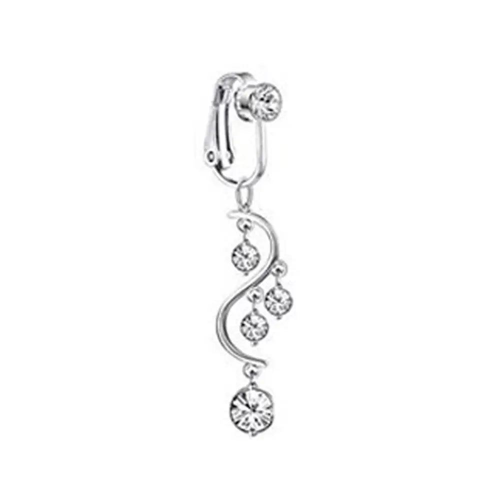 Accessoires Plage - Boucles Clip Sans Perçage et Faux Piercing Nombril