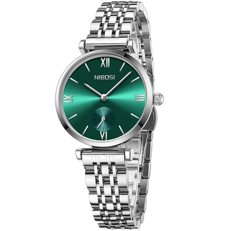 NIBOSI 2025 Rose Gold Wrist Watch Ladies Steel Women's Bracelet Watches Female Clock Women Watches Relogio Feminino Montre Femme