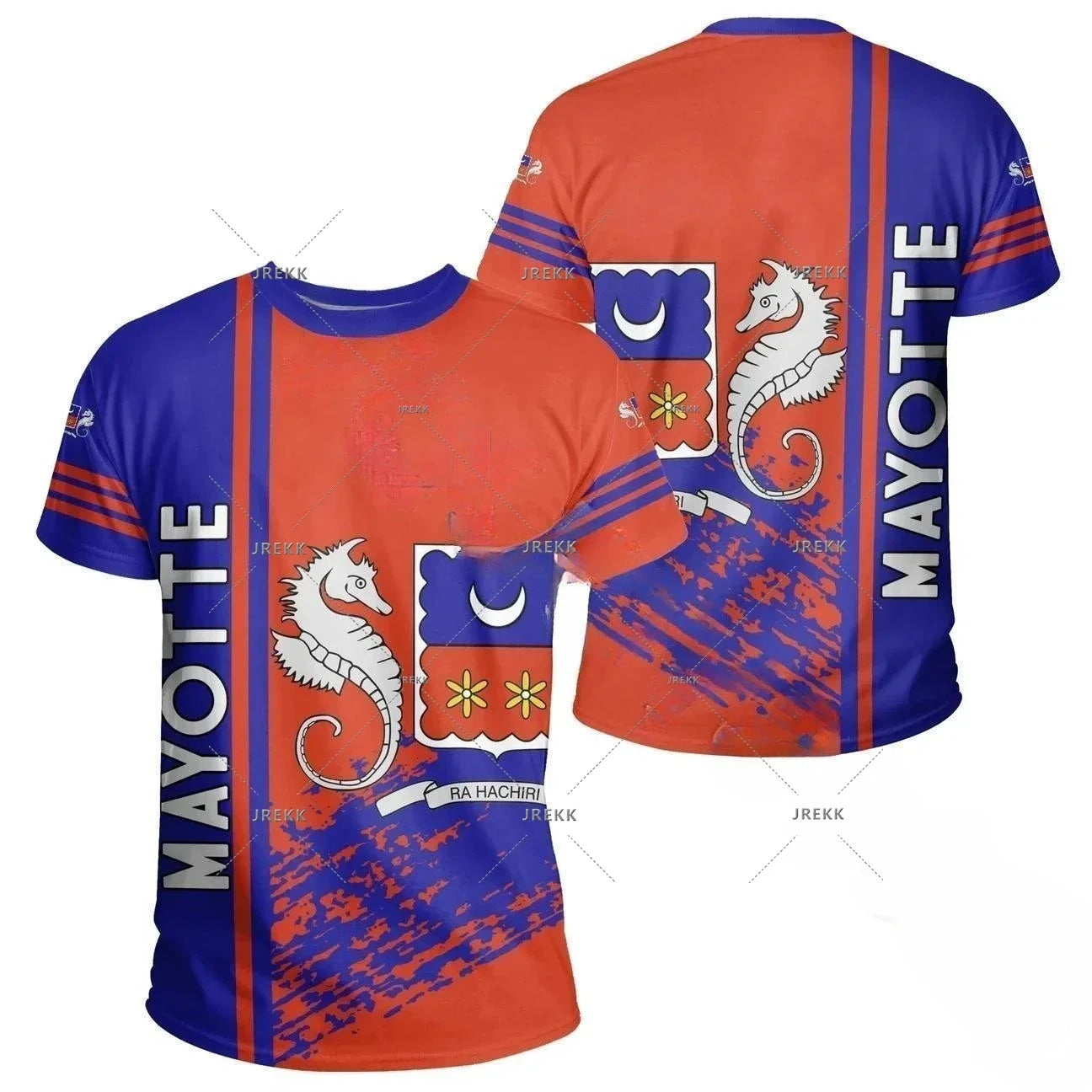 Mayotte Coast Map Flag T Shirt For Men Clothes Africa Zone National Emblem Graphic T Shirts Rocky Style T-Shirt Women Tee Tops
