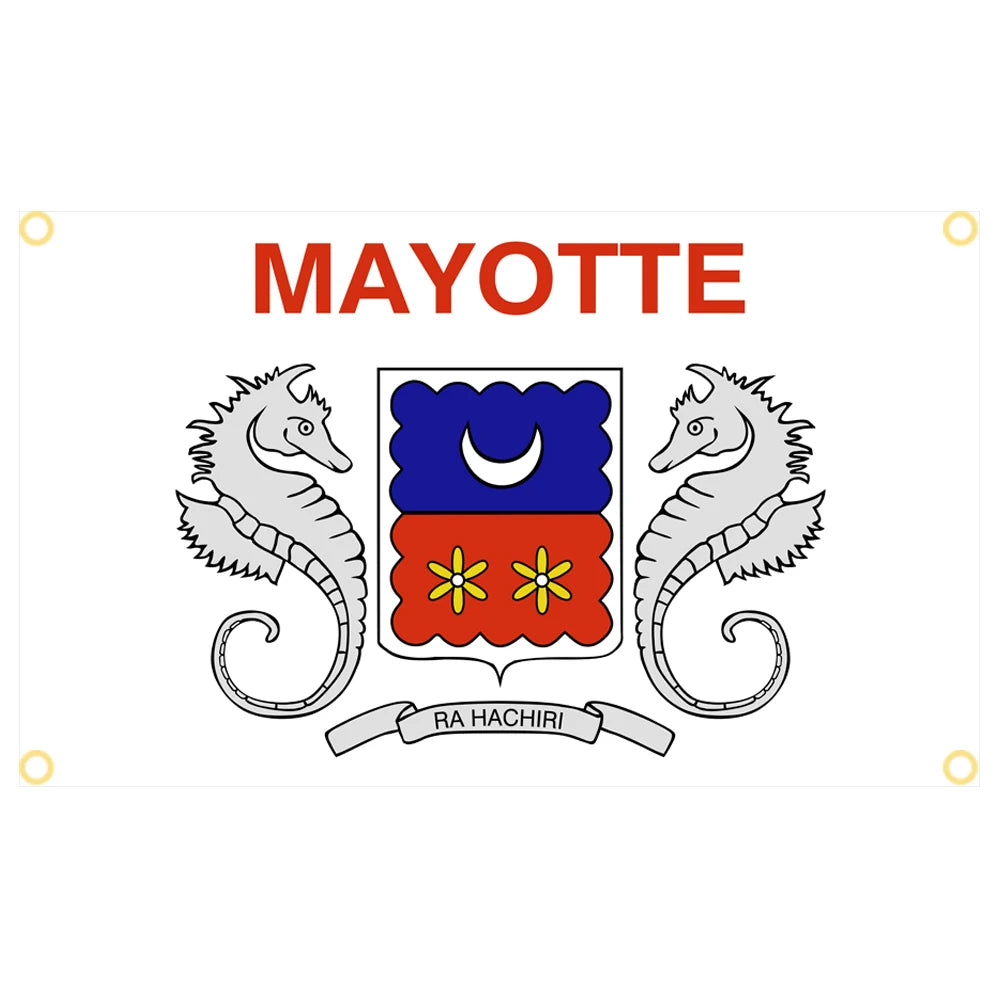 Drapeau de Mayotte - Bannière Décorative
