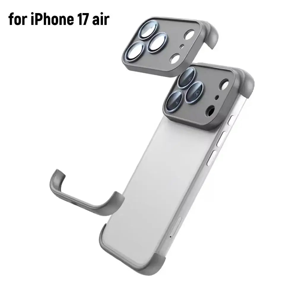 Frameless Not Case Corner Pad TPU Bumper For iPhone 17 Air 17Pro 17 Pro Max Camera Lens Protection Bumper Accessories