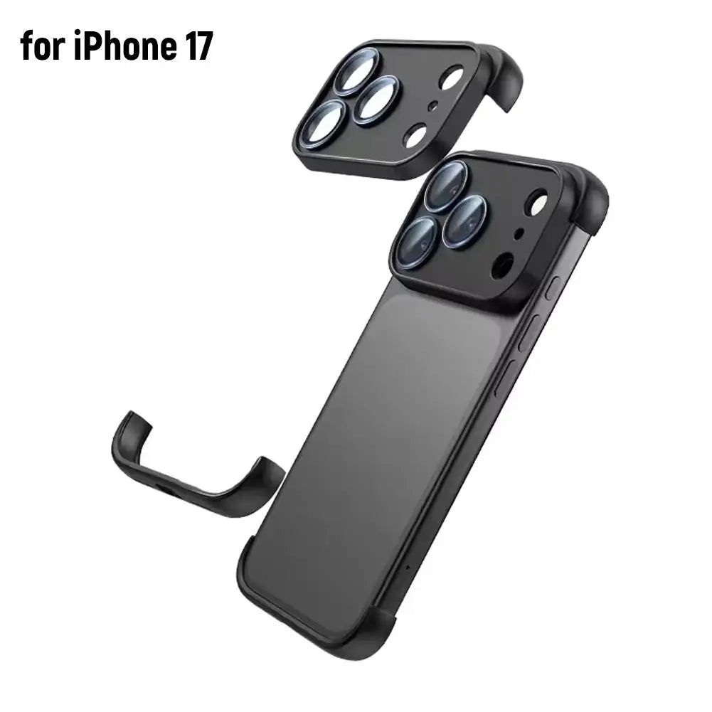 Frameless Not Case Corner Pad TPU Bumper For iPhone 17 Air 17Pro 17 Pro Max Camera Lens Protection Bumper Accessories