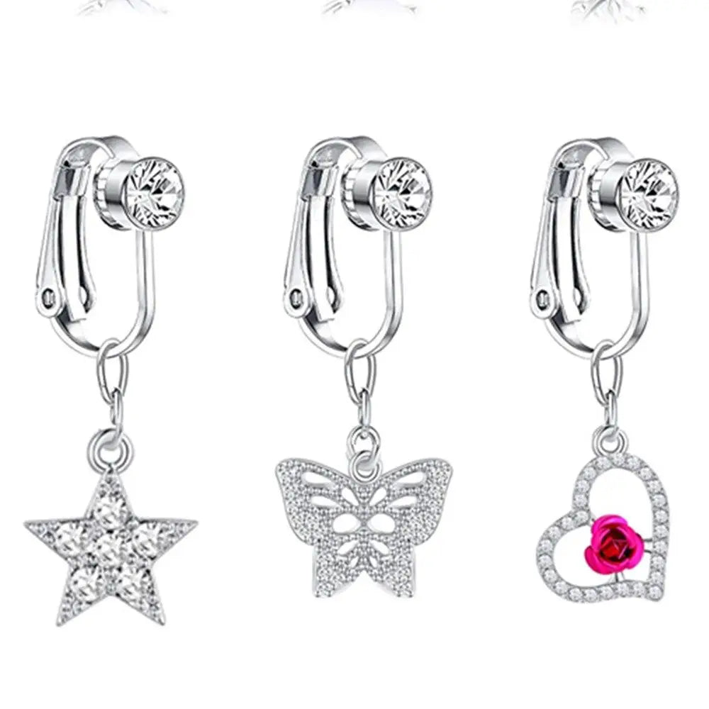 Faux piercing pour le nombril, faux anneau de nombril, anneaux de nombril, bijoux de corps