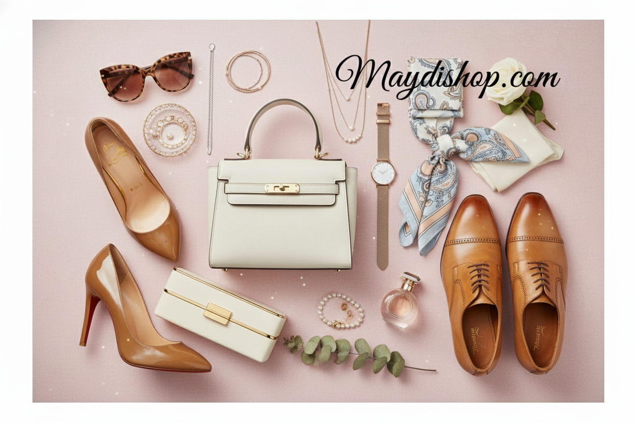 Flat lay luxueux Maydishop.com